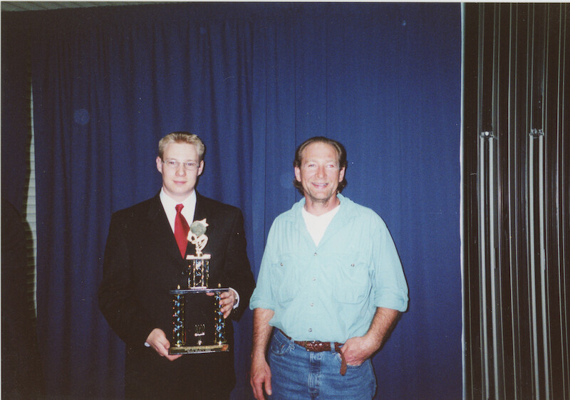 Joshua and his father, Brian Guimond, at a Mock Trial awards ceremony in 2002. -  What Happened to Josh Guimond? - Photos of Josh Guimond