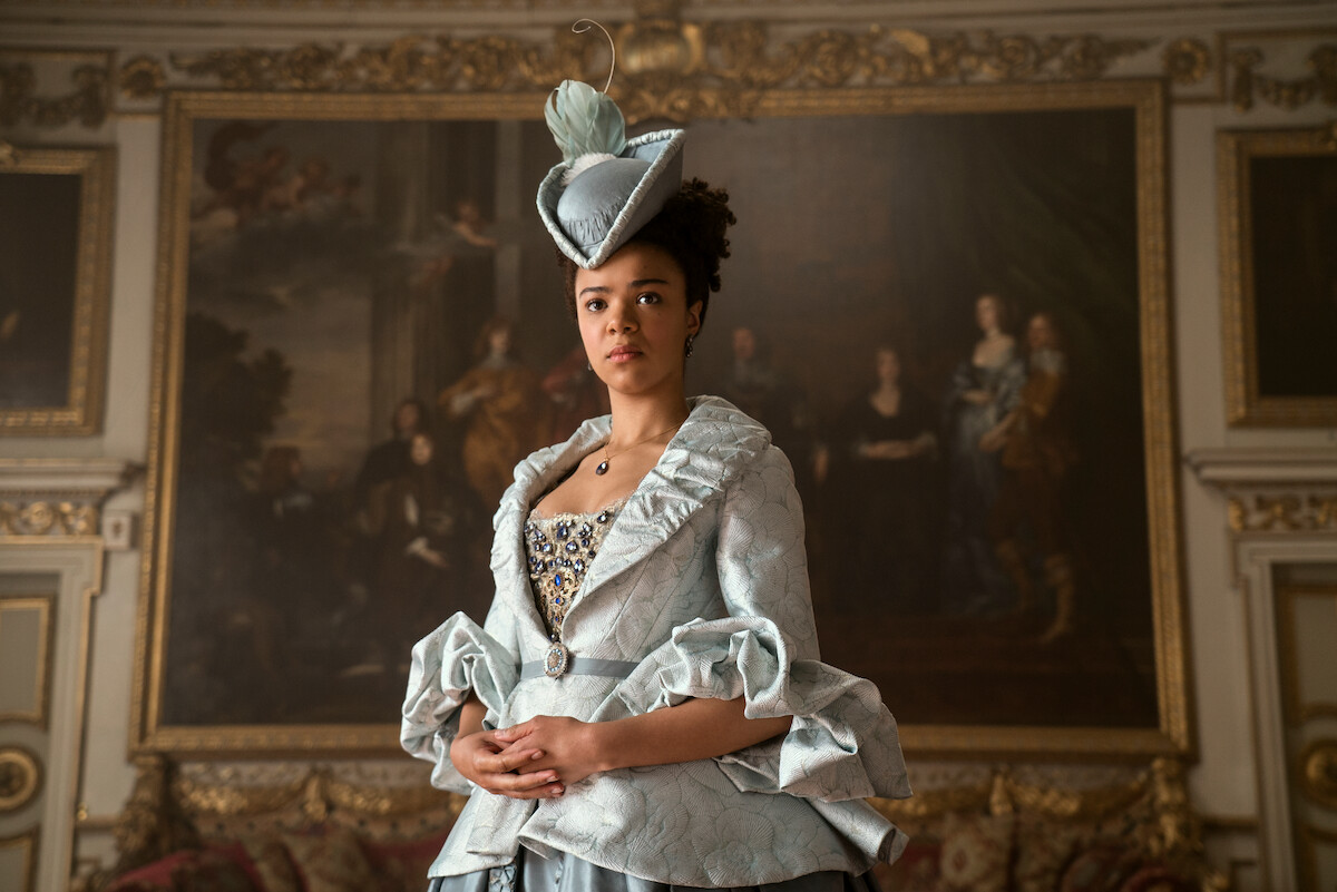 India Amarteifio as young Queen Charlotte.
