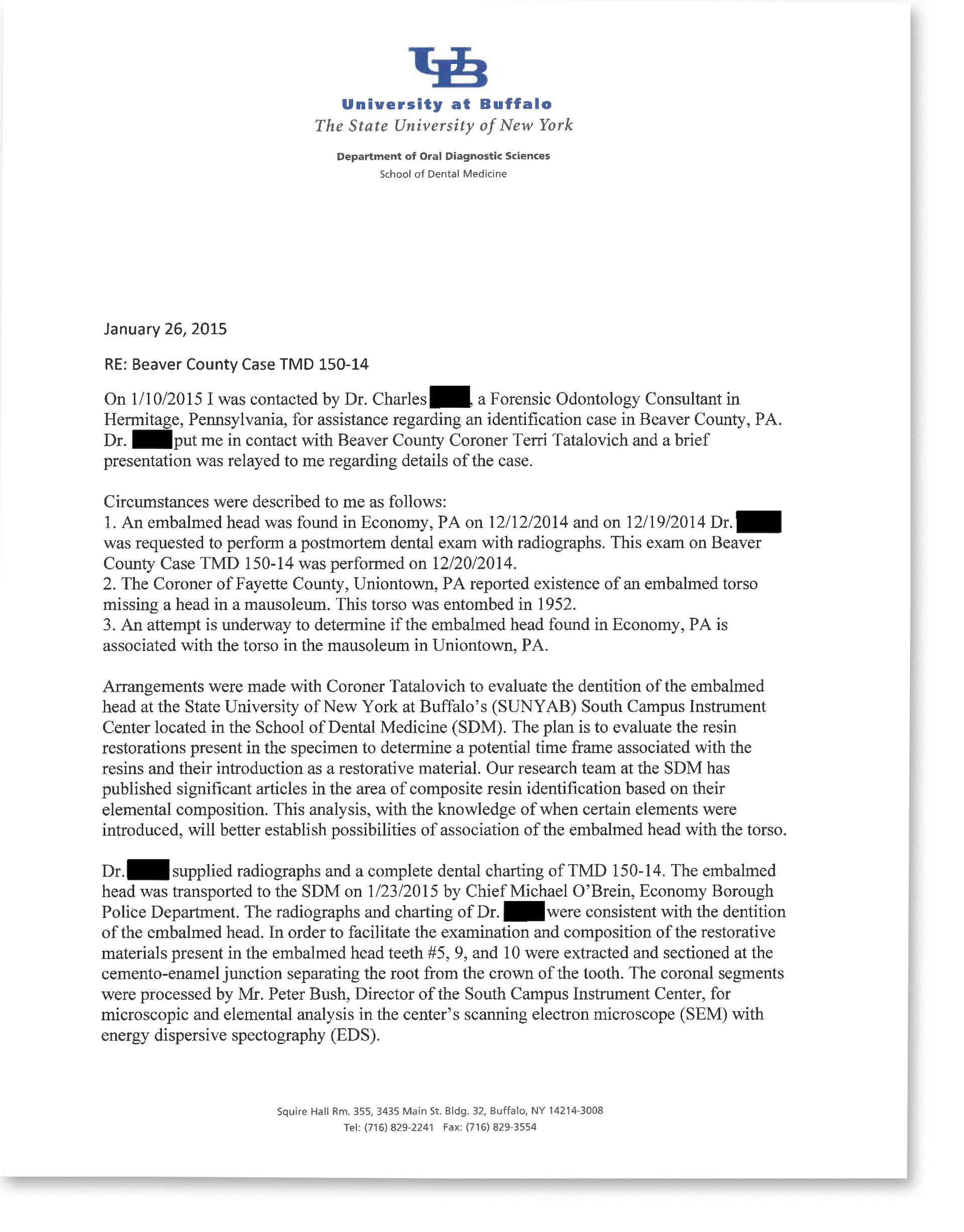 University of Buffalo Report