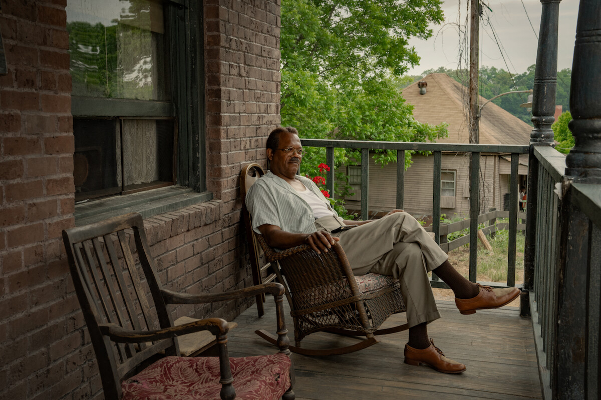 Samuel L. Jackson as Doaker Charles in The Piano Lesson.