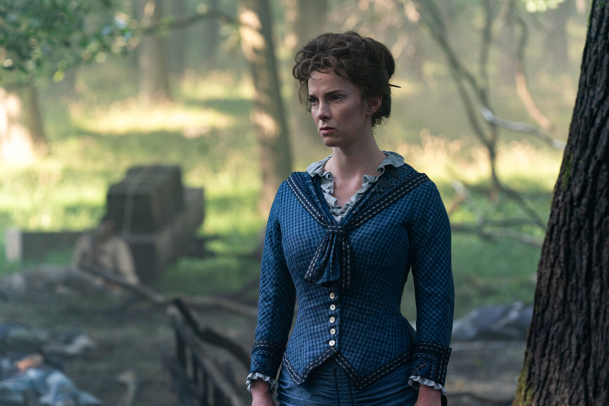Betty Gilpin as Crete Garfield in ‘Death by Lightning.’