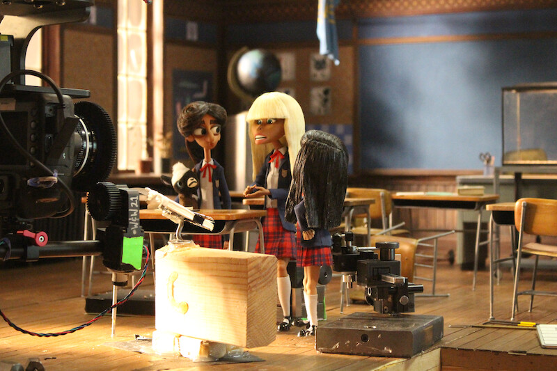 16 Peek behind the scenes at the filming of ‘Wendell & Wild.’