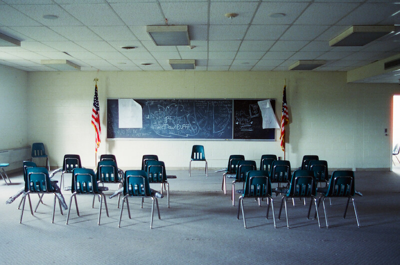 Empty classrom at The Academy at Ivy Ridge.