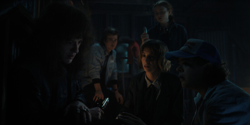 Eddie, Robin, and Gaten
