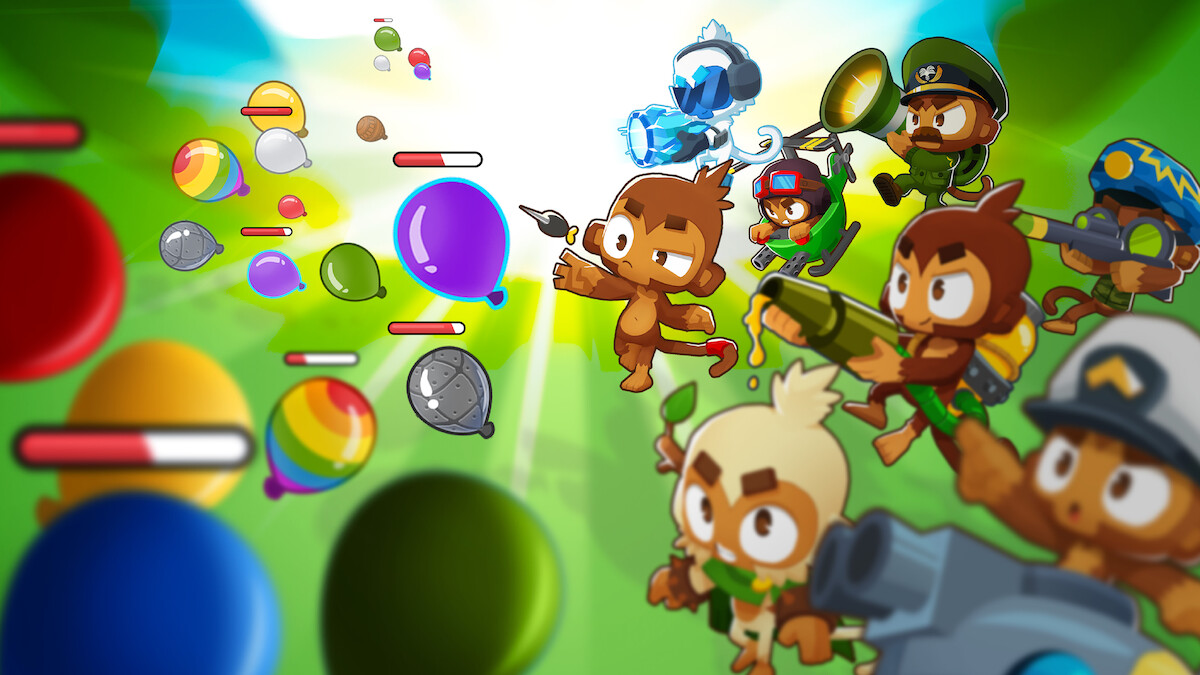 Game art for the mobile game 'Bloons TD 6'.