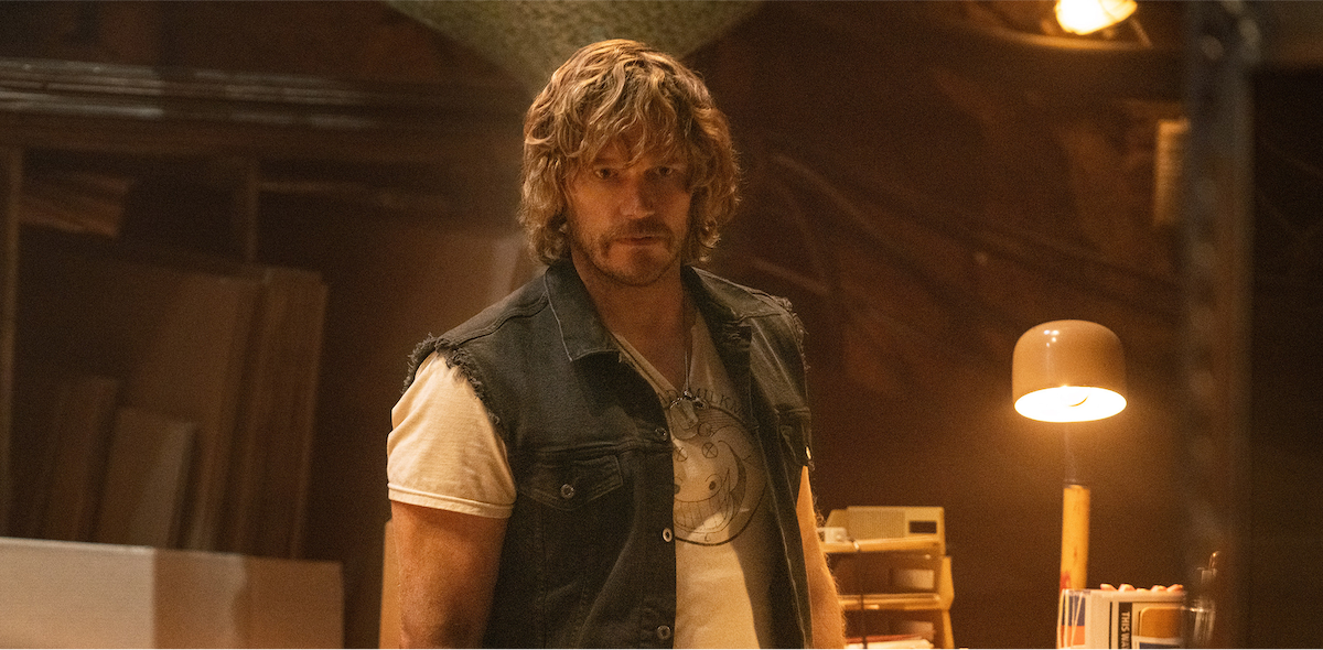 Chris Pratt as Keats in ‘The Electric State’