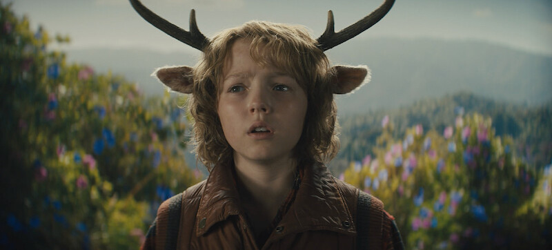Christian Convery as Gus in Sweet Tooth Season 2.