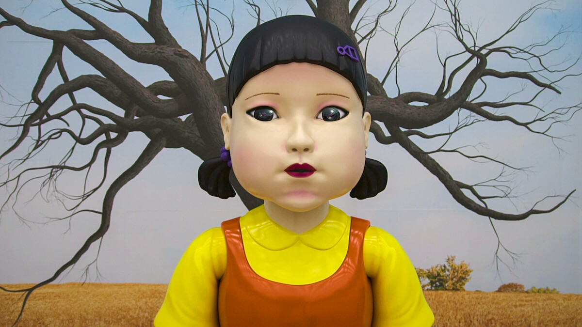 The Red Light, Green Light challenge doll (Young-hee)