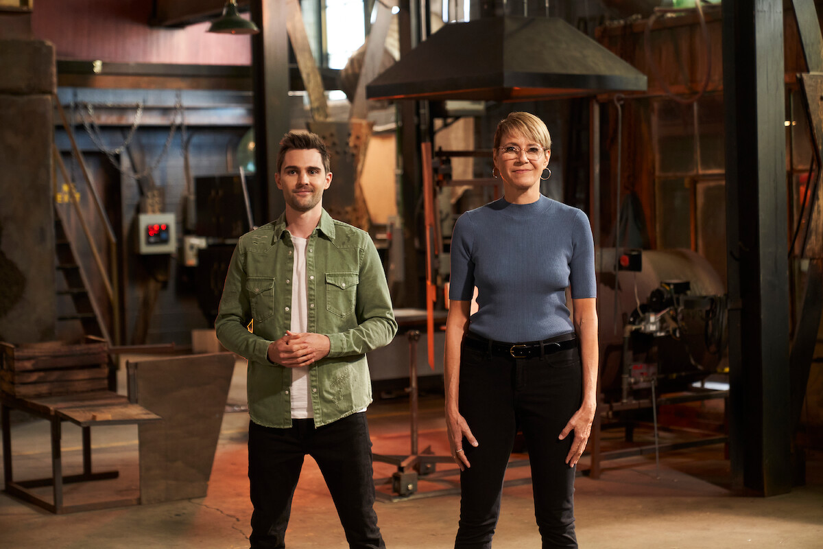 From left: Nick Uhas and Katherine Gray in Blown Away.