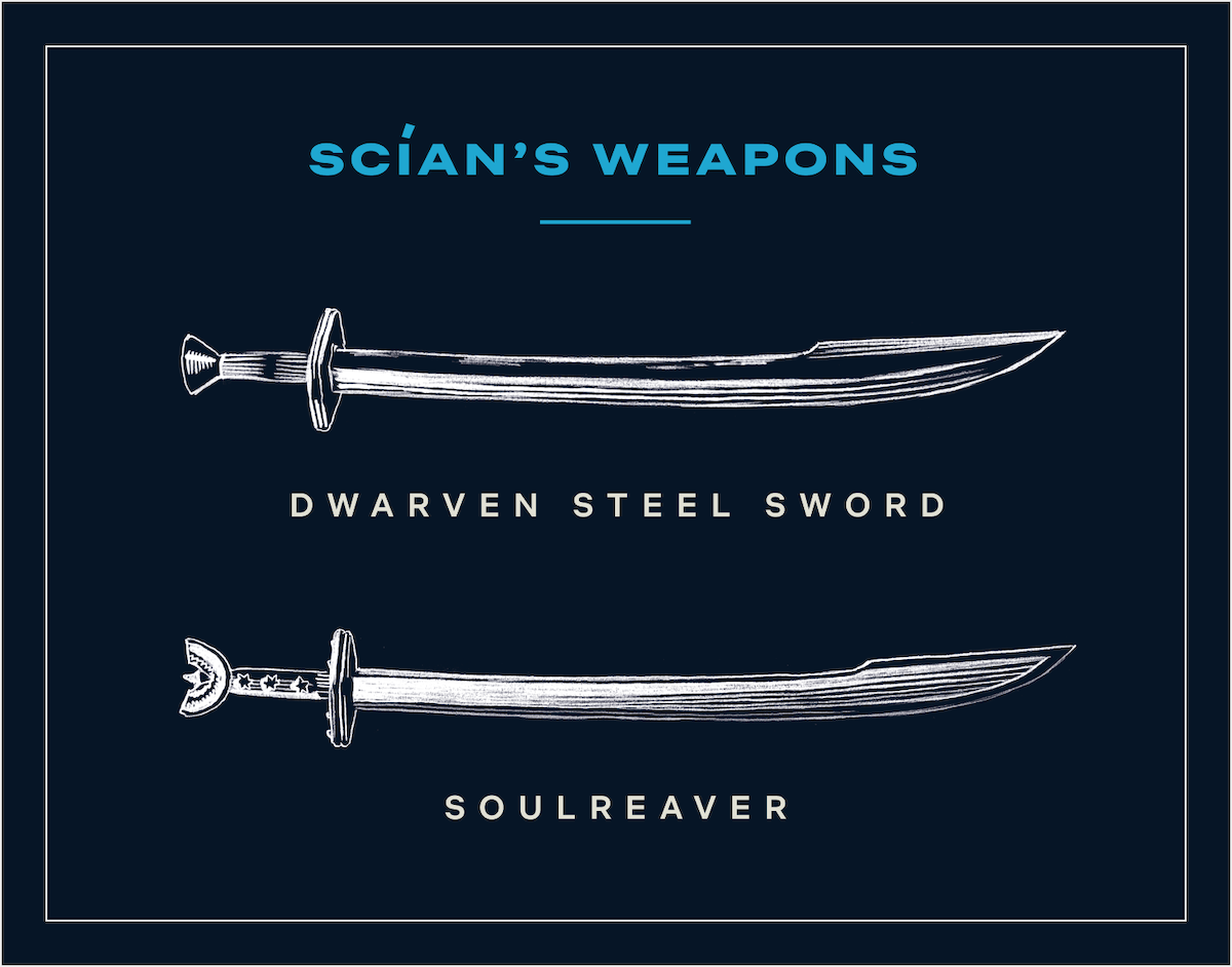 Scian’s weapons in ‘The Witcher’