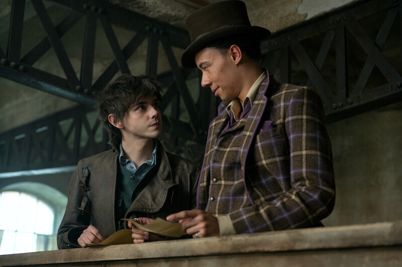 Jack Wolfe as Wylan Hendriks and Kit Young as Jesper Fahey 
