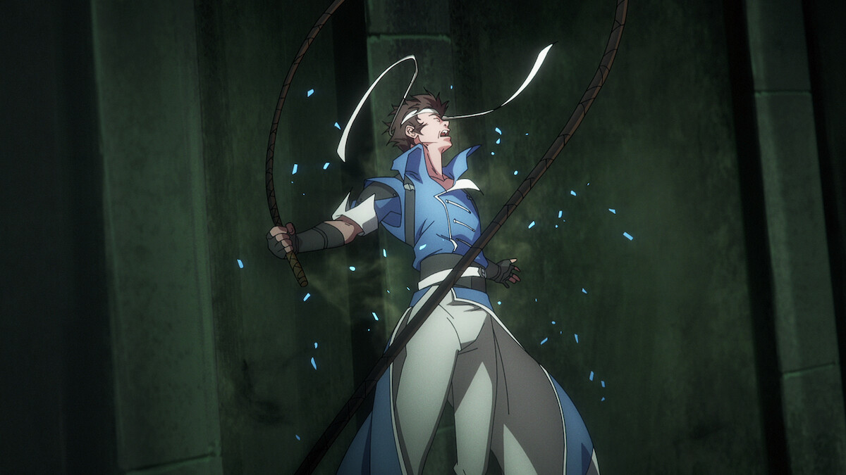 Edward Bluemel as Richter Belmont in ‘Castlevania: Nocturne’ Season 1.