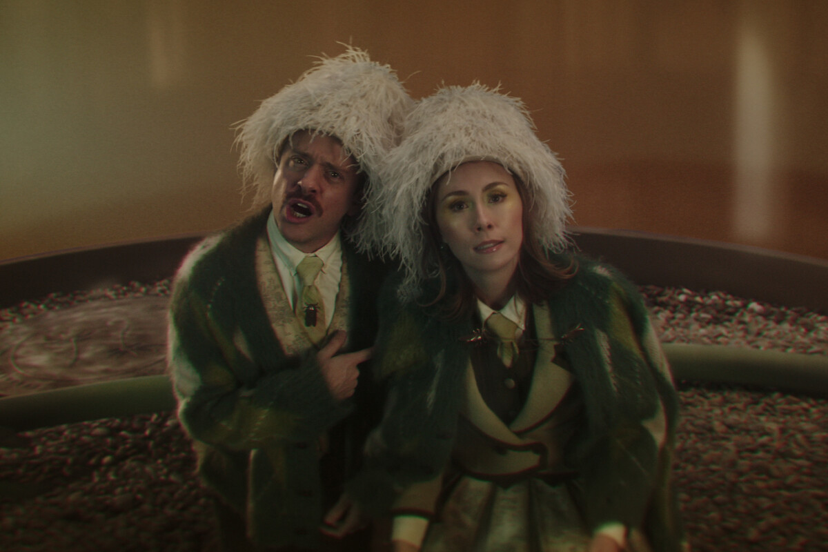 Caitlin Reilly and Max Jenkins as the Sprites in ‘Dead Boy Detectives’