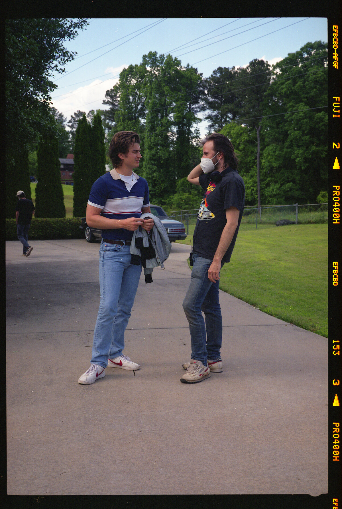 Joe Keery and Stranger Things co-creator Matt Duffer - Go Behind the Scenes of ‘Stranger Things’ Season 4 With These ‘80s Retro Photos