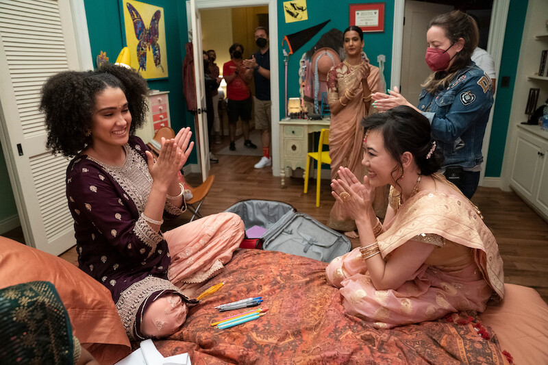 Lee Rodriguez as Fabiola Torres, Poorna Jagannathan as Nalini Vishwakumar, Ramona Young as Eleanor Wong and Director Lang Fisher