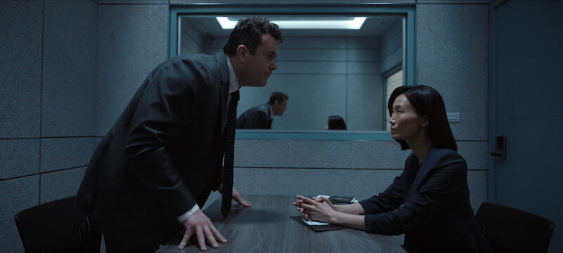 Kristian Bruun as Janus Ferber and Kim Young-ah as Grace in Season 2 of ‘The Recruit’