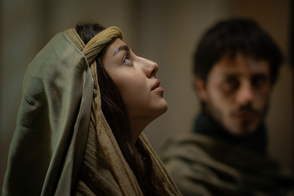 Noa Cohen as Mary and Ido Tako as Joseph in ‘Mary’