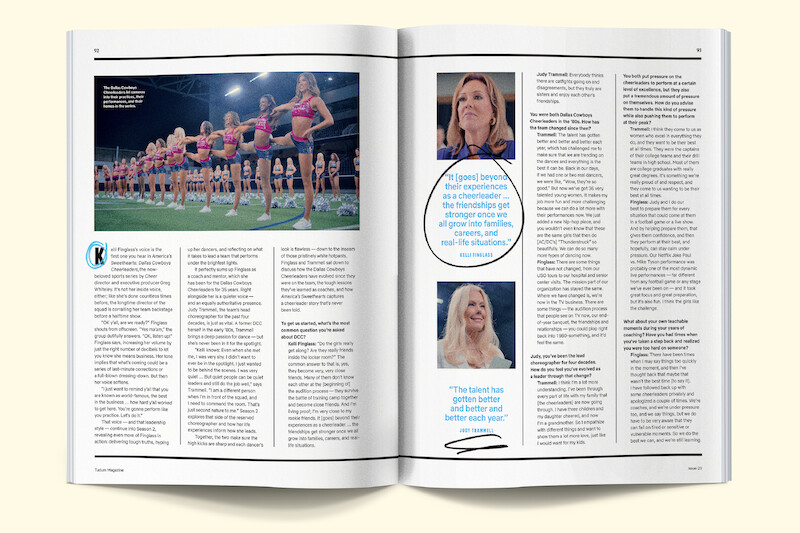 Spread on the Dallas Cowboys cheerleaders