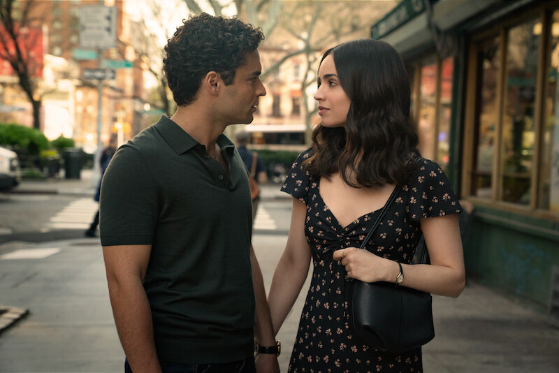 Sebastian De Souza as Garrett and Sofia Carson as Alex in 'The Life List'.