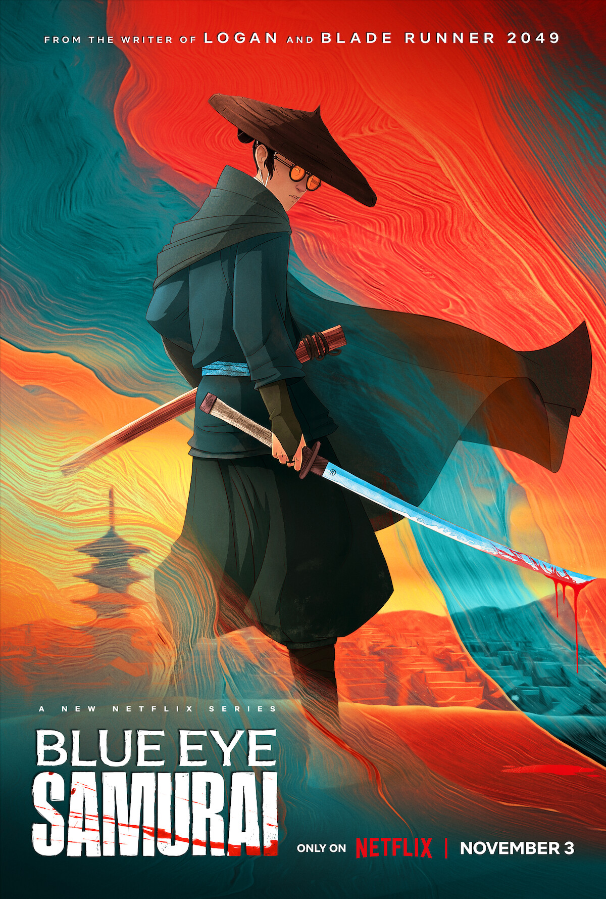 Key art for ‘Blue Eye Samurai.’