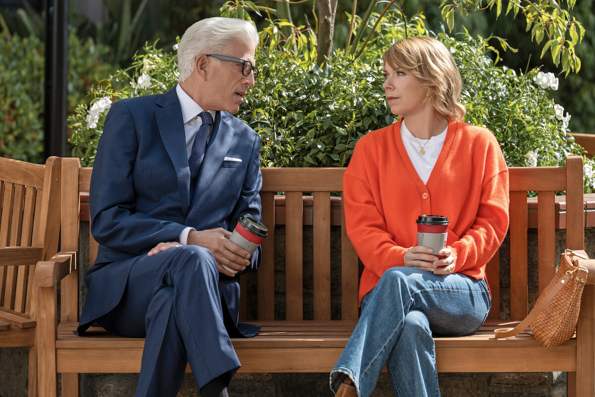Ted Danson as Charles and Mary Elizabeth Ellis as Emily in ‘A Man on the Inside’ Season 2.