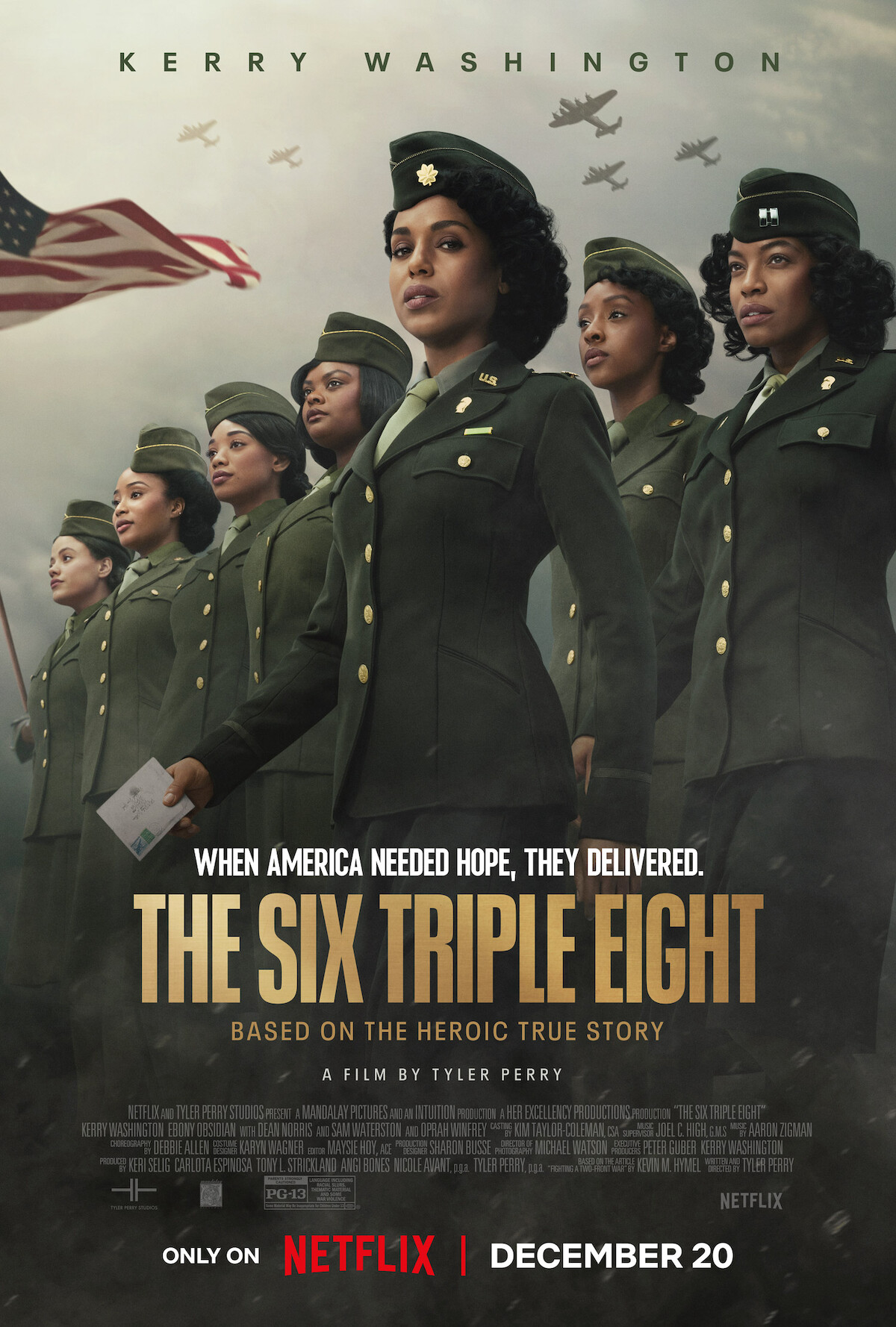 The key art for ‘The Six Triple Eight’