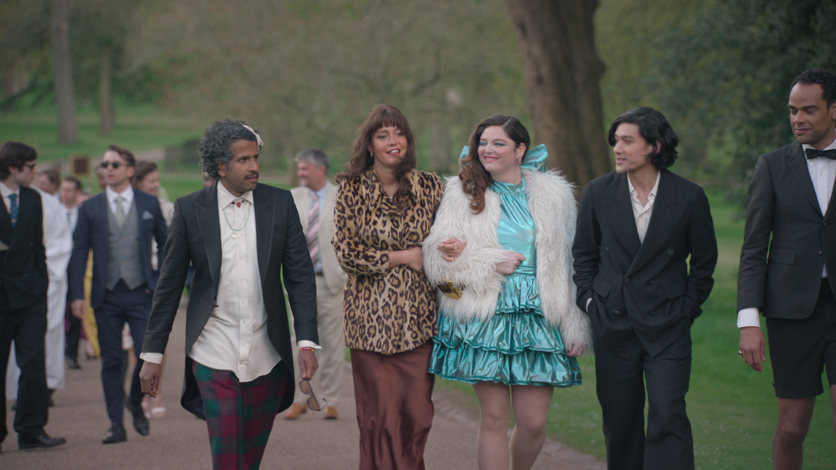 Prasanna Puwanarajah, Adèle Exarchopoulos, Megan Stalter, and Will Sharpe in ‘Too Much’