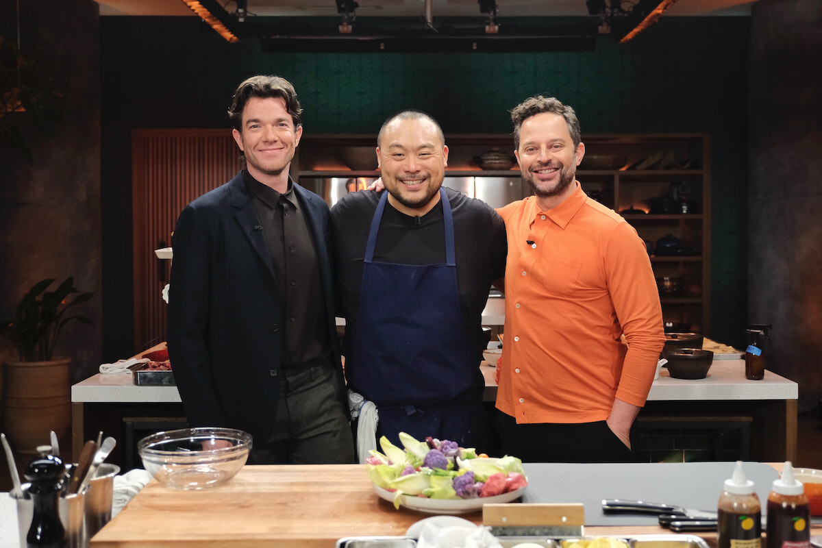 John Mulaney, David Chang, and Nick Kroll.