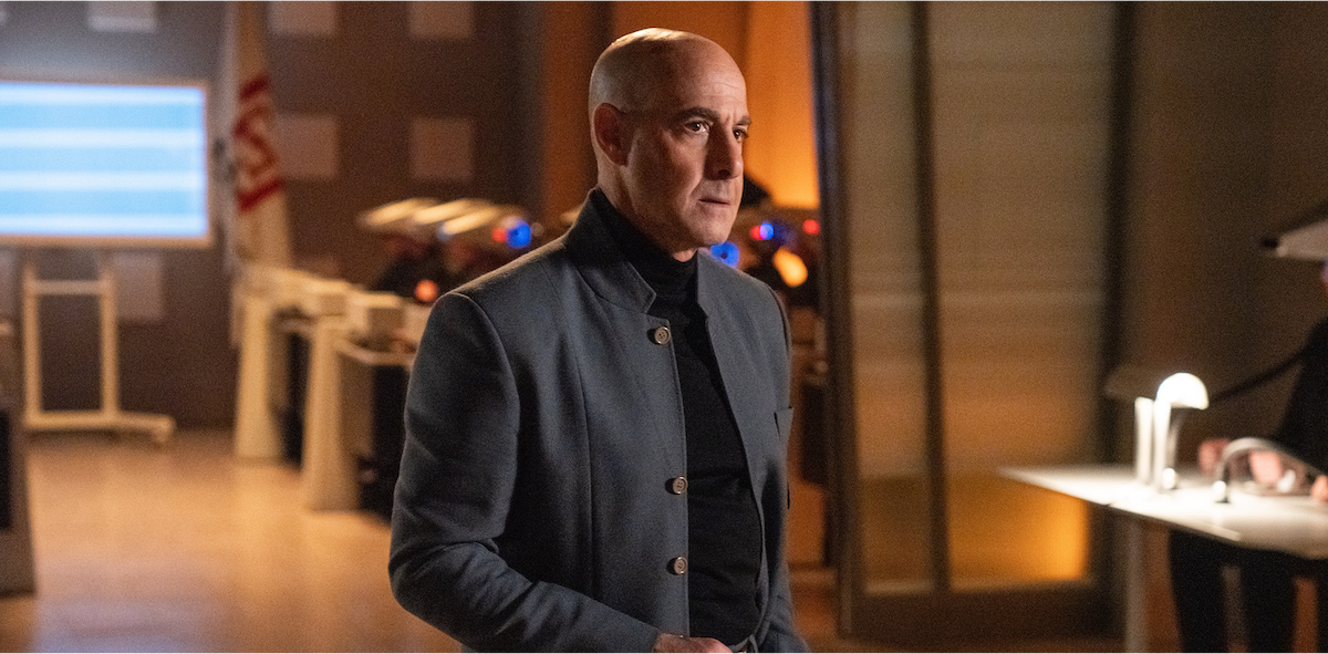 Stanley Tucci as Ethan Skate in ‘The Electric State’