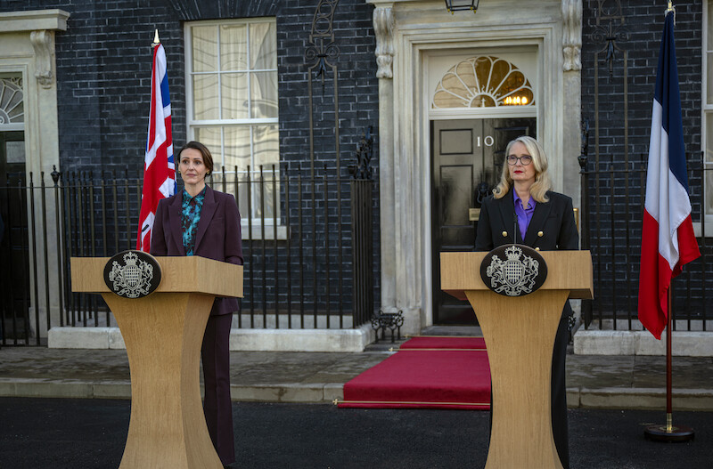 Suranne Jones as Abigail, Julie Delpy as Vivienne in 'The Hostage.'
