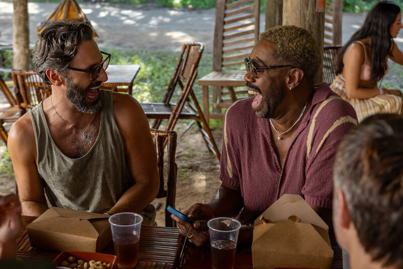 Marco Calvani as Claude and Colman Domingo as Danny in 'The Four Seasons'.