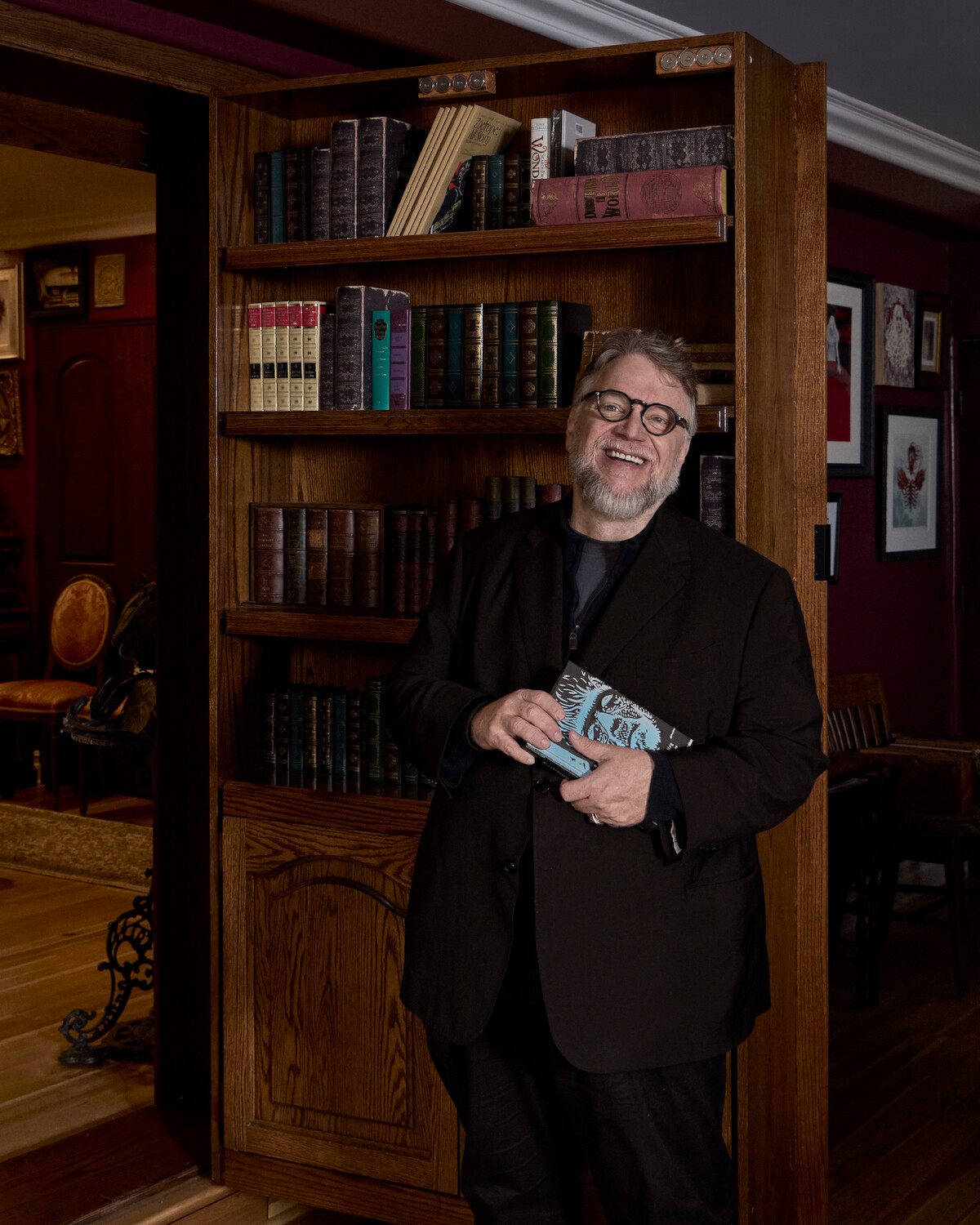 Guillermo del Toro at home.