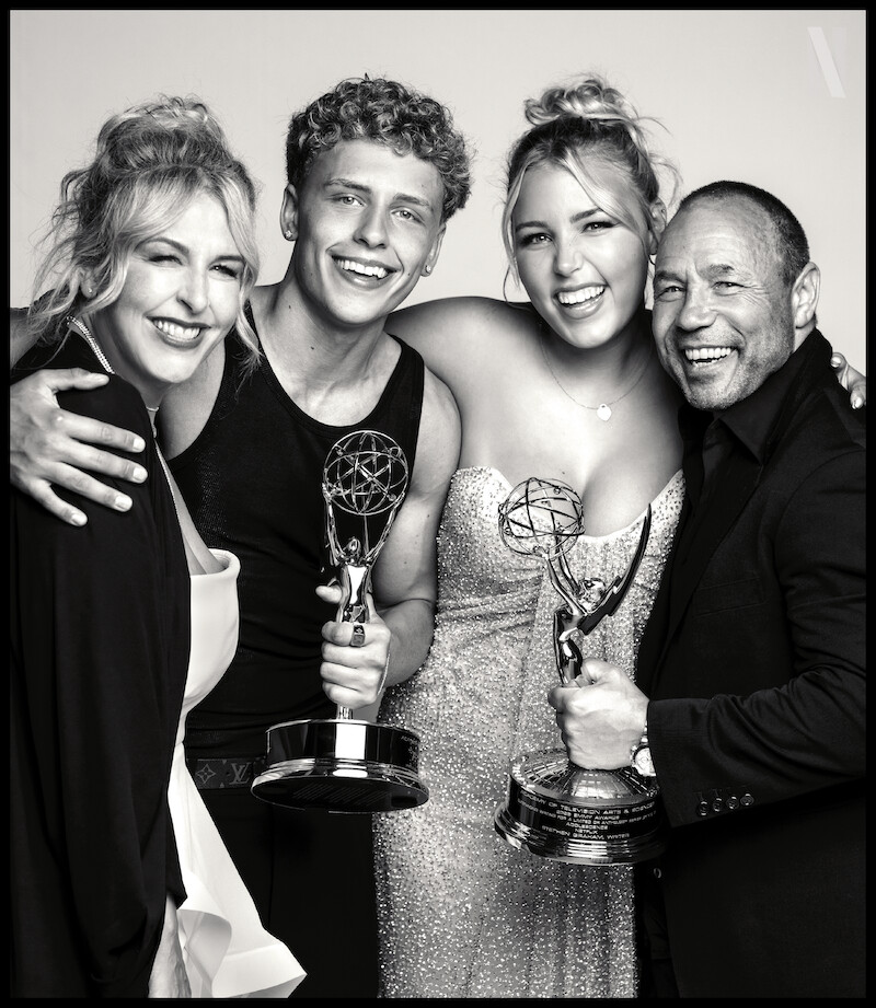 Stephen Graham poses with his family.