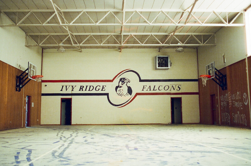 Empty gymnasium at The Academy at Ivy Ridge. 
