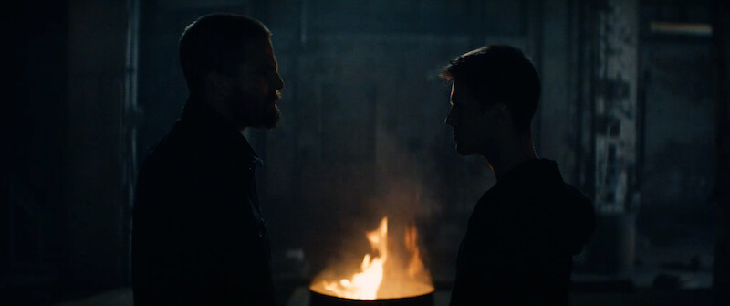 Stephen Amell as Garrett in 'Code 8'