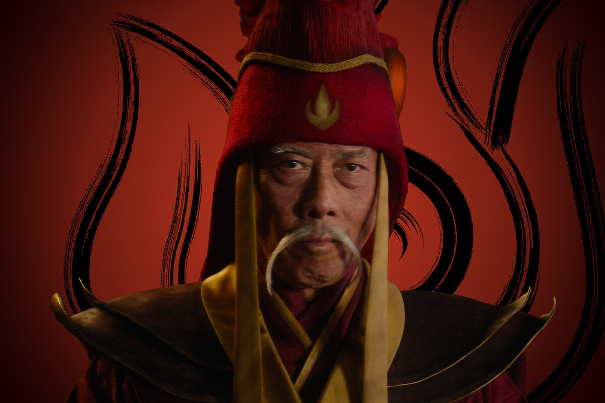 François Chau as The Great Sage wears a red hat in season 1 of ‘Avatar: The Last Airbender’
