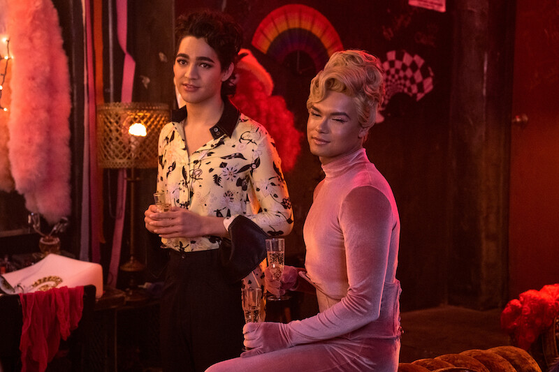 Two people at a club