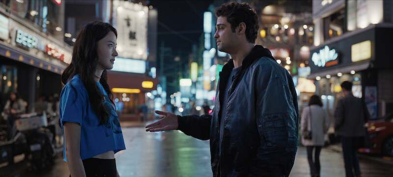 Shin Do-hyun as Yoo Jin Lee and Noah Centineo as Owen Hendricks in Season 2 of 'The Recruit'