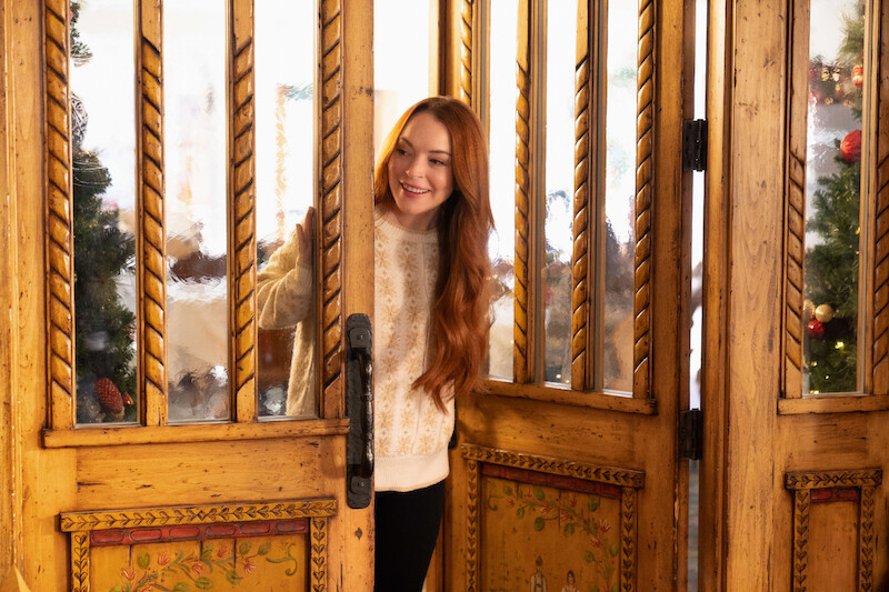 Lindsay Lohan as Sierra Belmont in Falling For Christmas.
