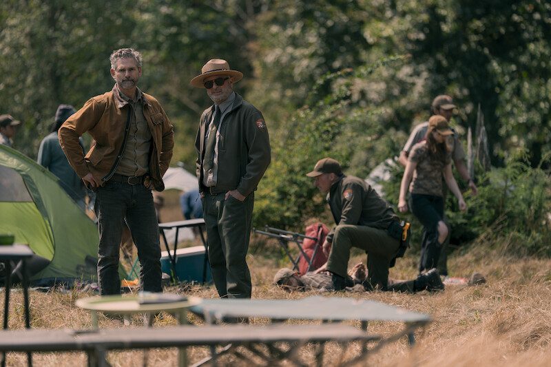 Eric Bana as Kyle Turner, Sam Neill as Paul Souter in 'Untamed.'