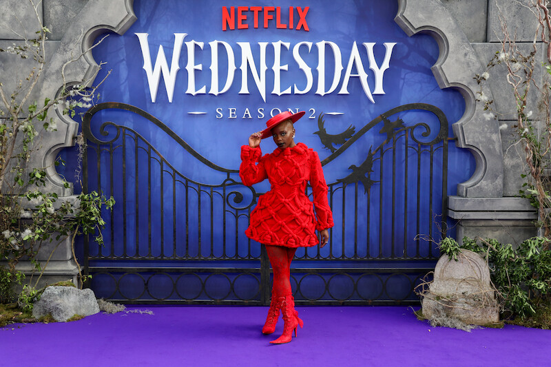 Joy Sunday attends the global premiere of 'Wednesday' Season 2, Part 1.