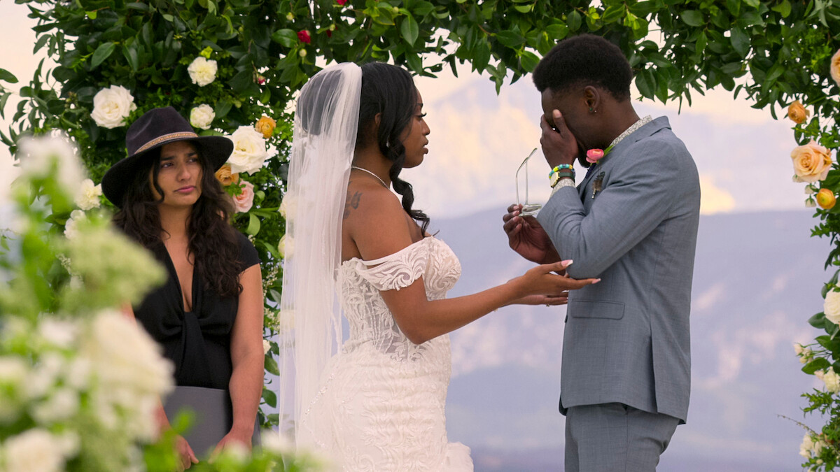 Kalybriah and Edmond at the altar.