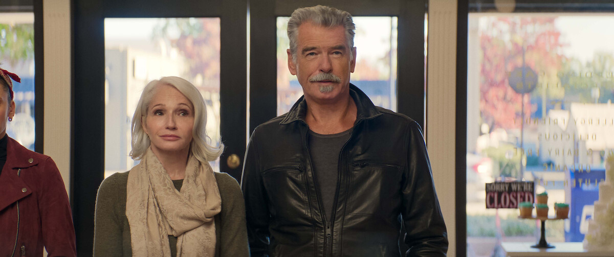 Ellen Barkin and Pierce Brosnan in ‘The Out-Laws’