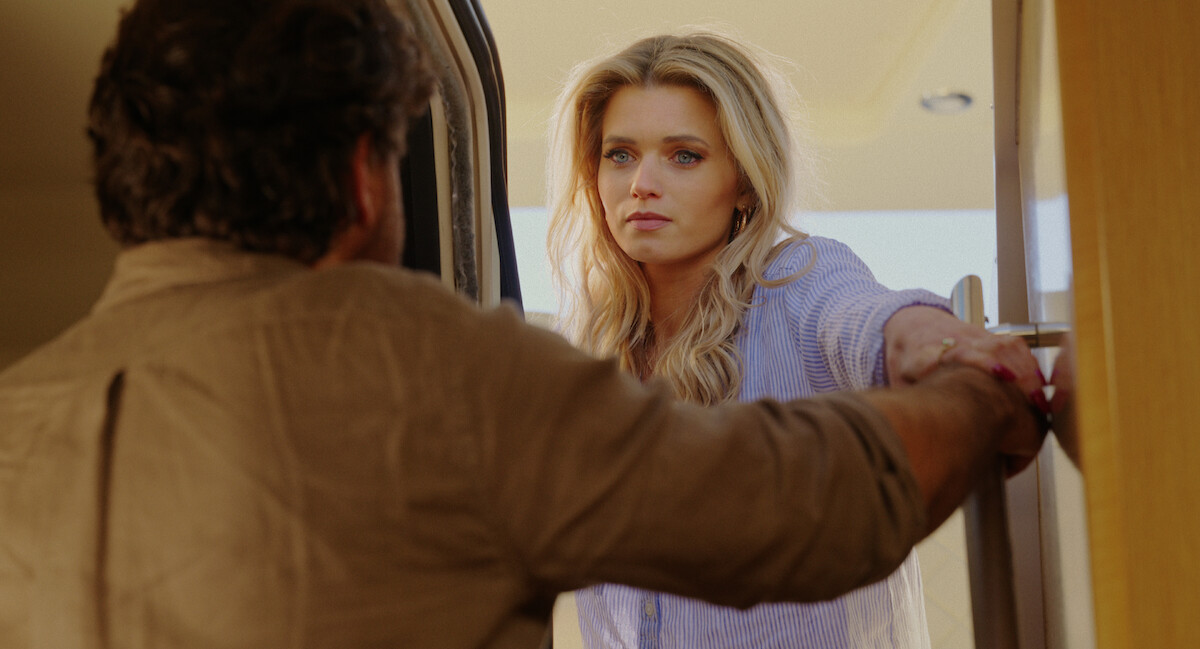 Abbey Lee as Delly West in ‘Florida Man’ Season 1.