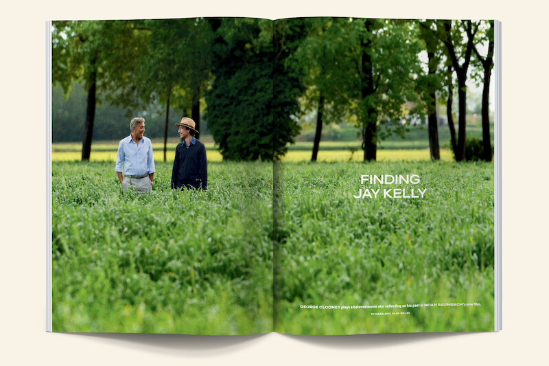 Issue spread of the making of Jay Kelly