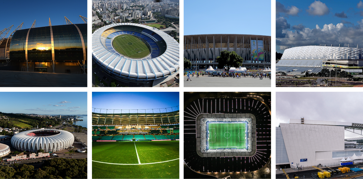 8 Stadiums in Brazil