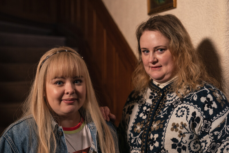 Clare (Coughlan) and Geraldine Devlin (Philippa Dunne) - ‘Derry Girls’ Season 3 Photos