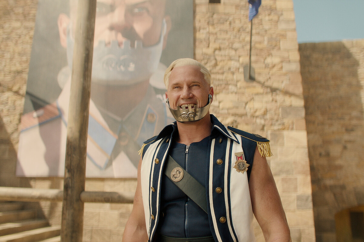 Langley Kirkwood as Axe Hand Morgan in Season 1 of ‘One Piece.’