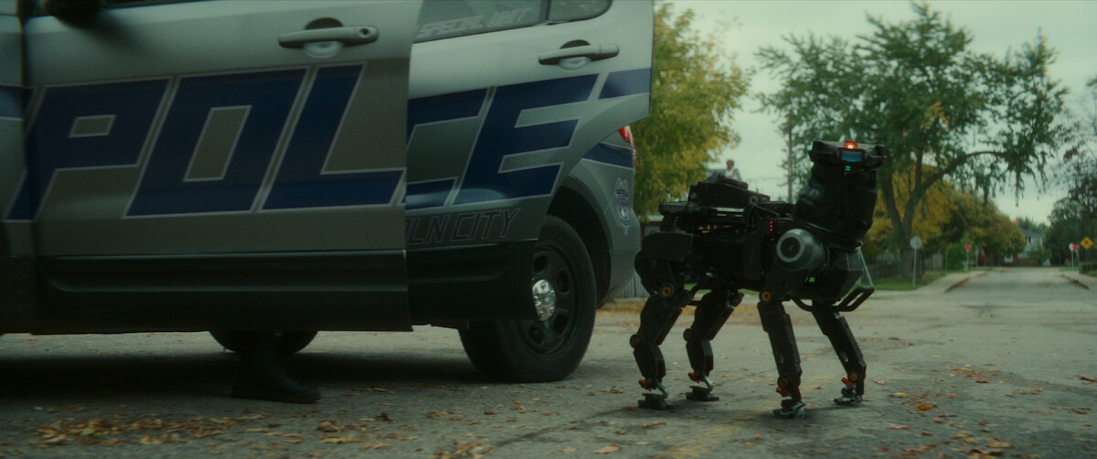 A robotic K9 in ‘Code 8: Part II.'