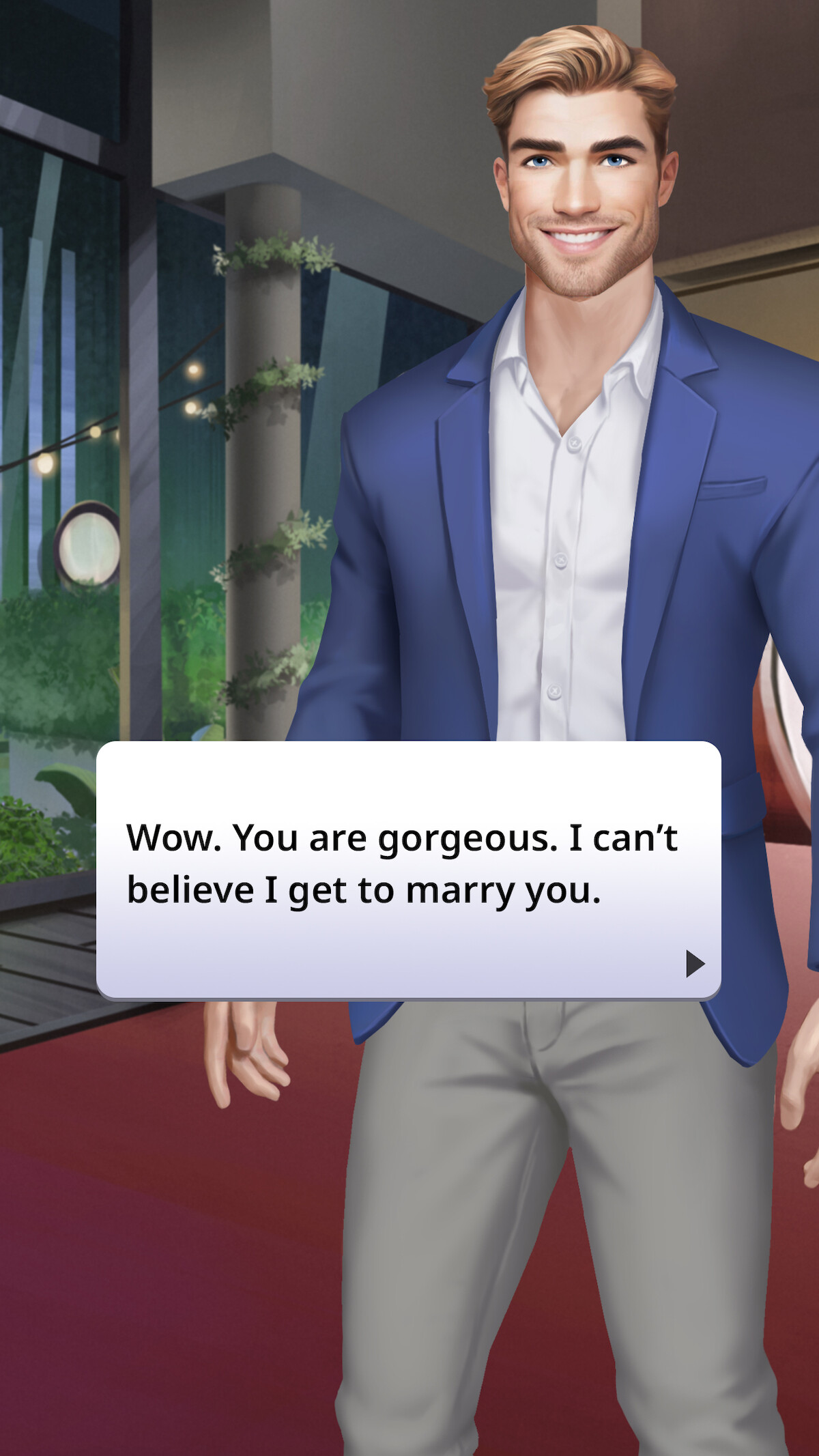 A character in the ‘Love Is Blind’ game.